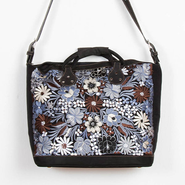 Embroidered Floral Suitcase