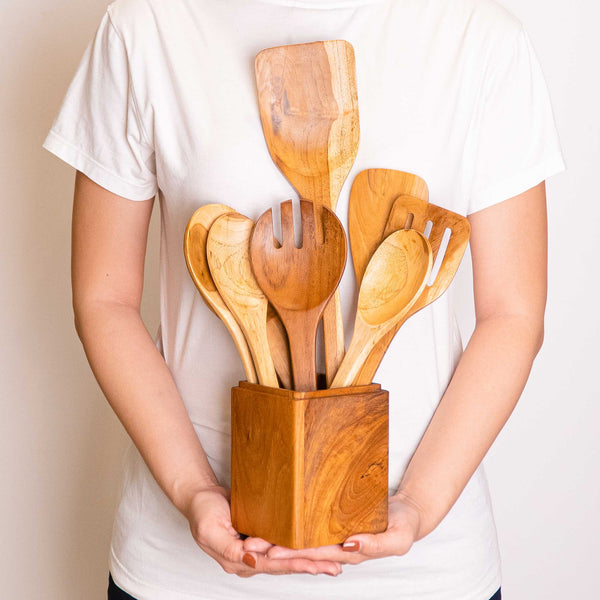 Teak Wood Cooking Utensils