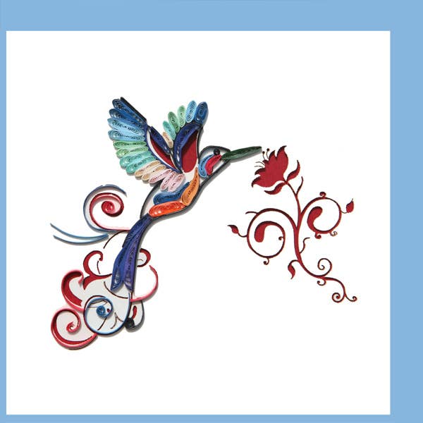 Humming Bird Quilling Card
