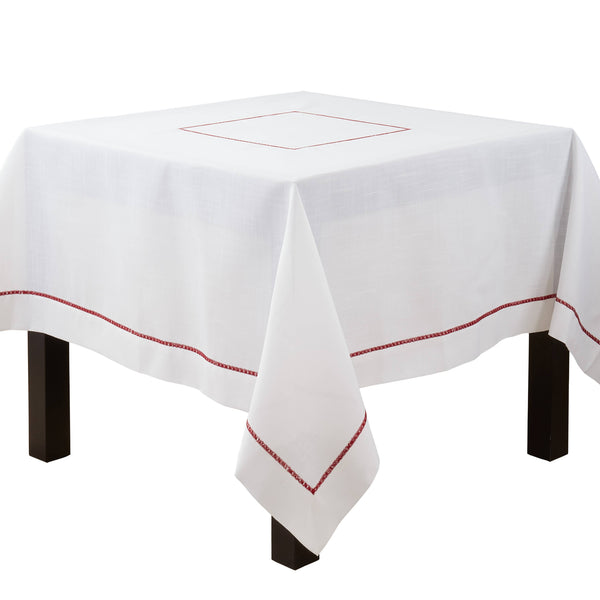 Embroidered Border Tablecloth