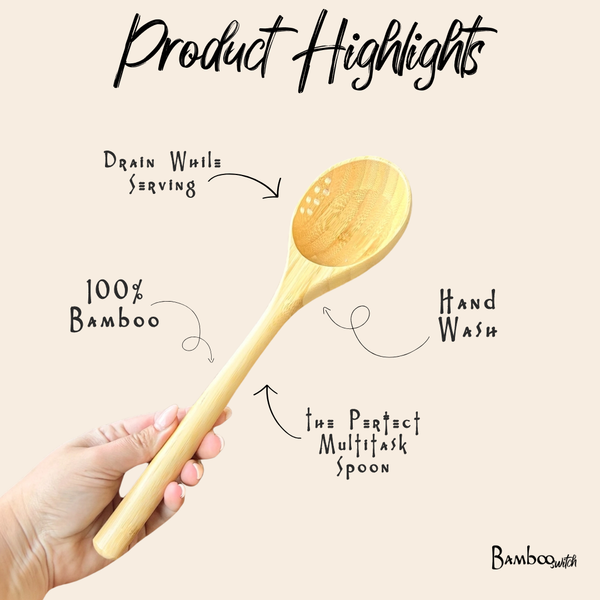 Bamboo Ladle Straining Spoon | Christmas Gift Bestseller