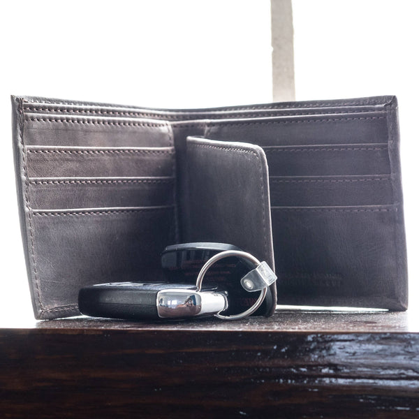 BIFOLD Leather Wallet  Italian Mocha  /  Fair Trade Artisan