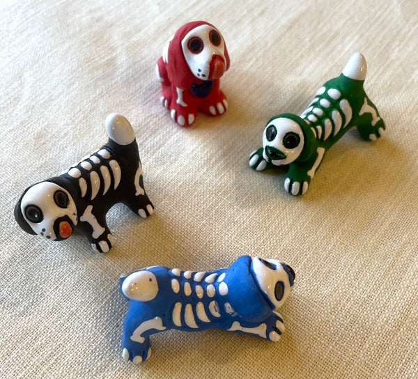 Ceramic Skelly Puppy, Peru