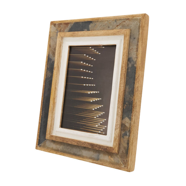 Wood + Slate Photo Frame