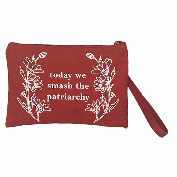 Smash the Patriarchy Wristlet Pouch - Feminist Gift