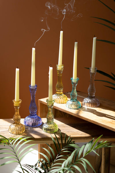 Recycled Glass candleholders