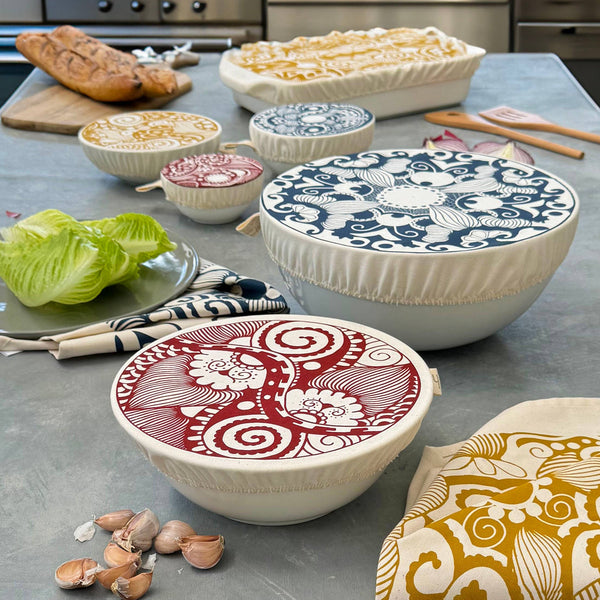 Halo Dish and Bowl Cover Small Set of 3 Paradise