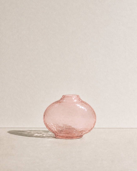 Pebble Handblown Hammered Bud Vase