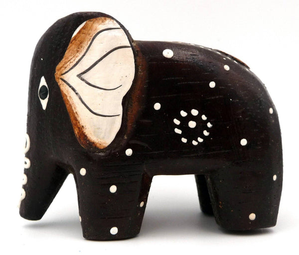 Bali Handicraft Painted Wooden Elephant