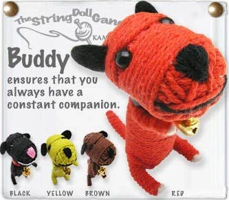 Buddy the Dog String Doll Keychain