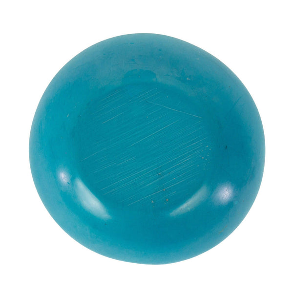 Painted Soapstone Carved Dish, Turquoise Etching