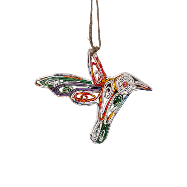 Hummingbird Ornament - Recycled Paper