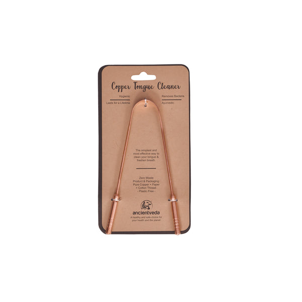 Copper Tongue Cleaner w/ Handles