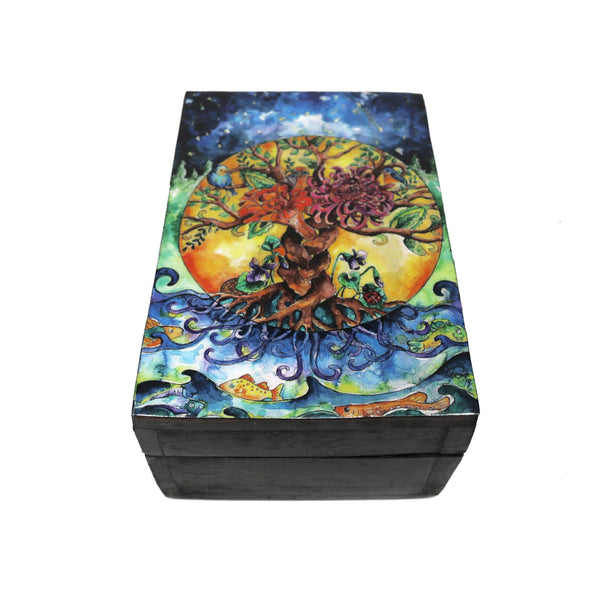 Tree of Life Wooden Storage Box