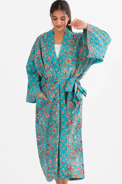 Sangita Block Print Kimono Robes