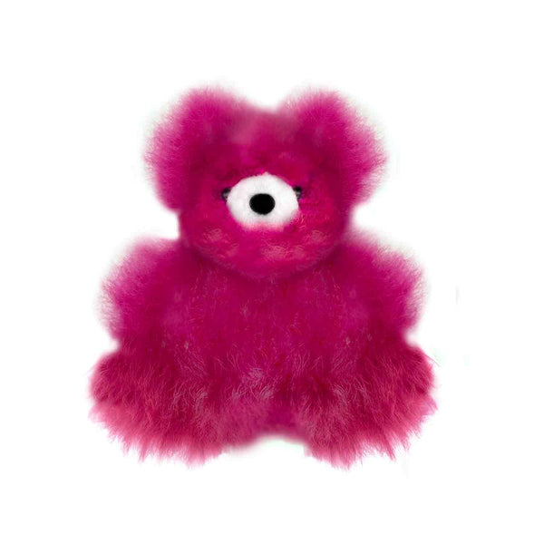 Fantasy Color Alpaca Plushie | 7" Bear | Magenta