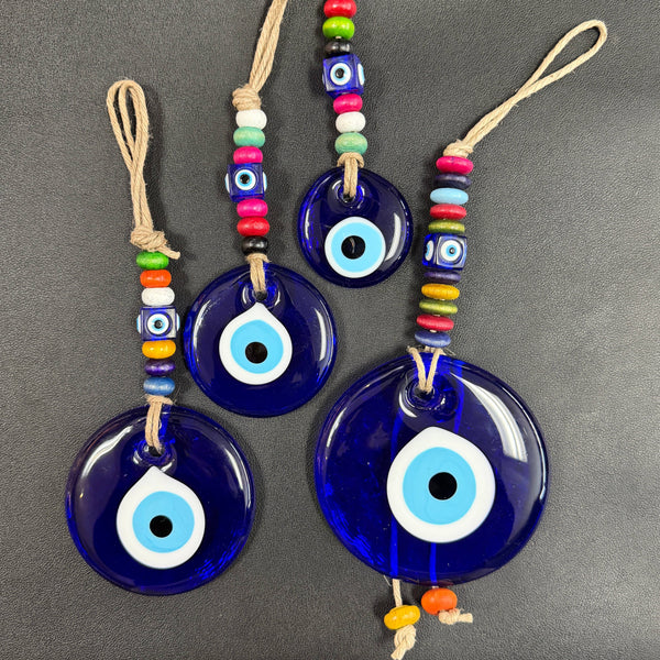 Nazar Blue Eye Colorful Multi Bead Wall Decor: Protection