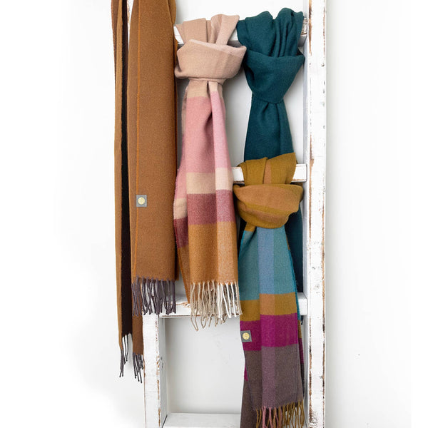 NEW! 100% Baby Alpaca Scarf - Adriatic