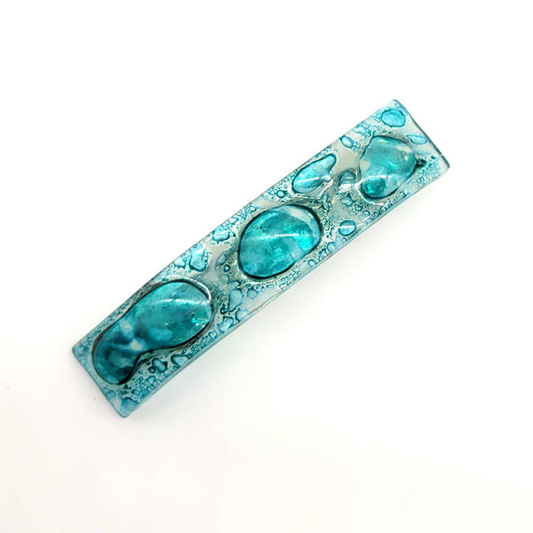 Fused Glass Large Barrette