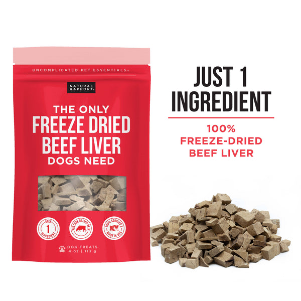 The Only Freeze Dried Beef Liver Dogs Need