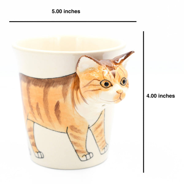 Orange Tabby Cat mug 10 oz