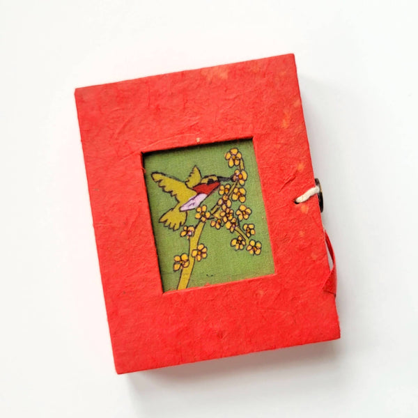 Hummingbird Batik Mini Paper Box