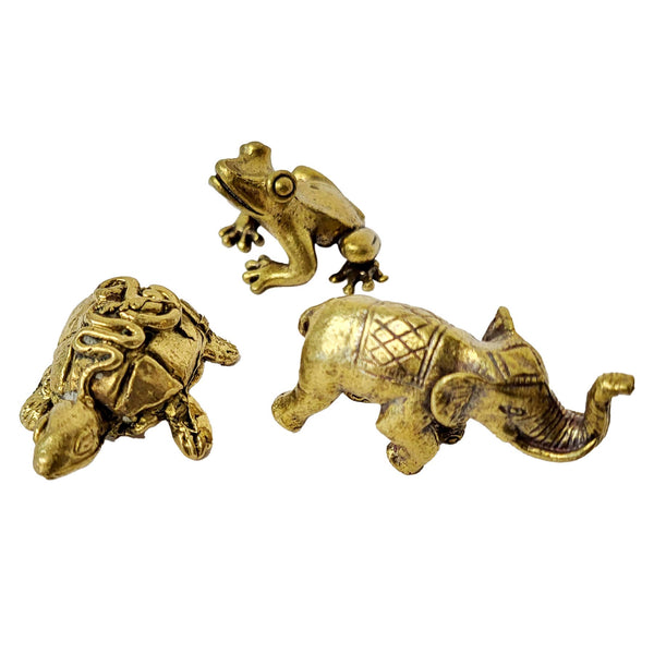 Brass Spirit Animal Mini Statues