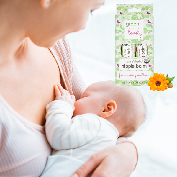 Nature's Herbal Nursing Nipple Balm - Healing Breastfeeding