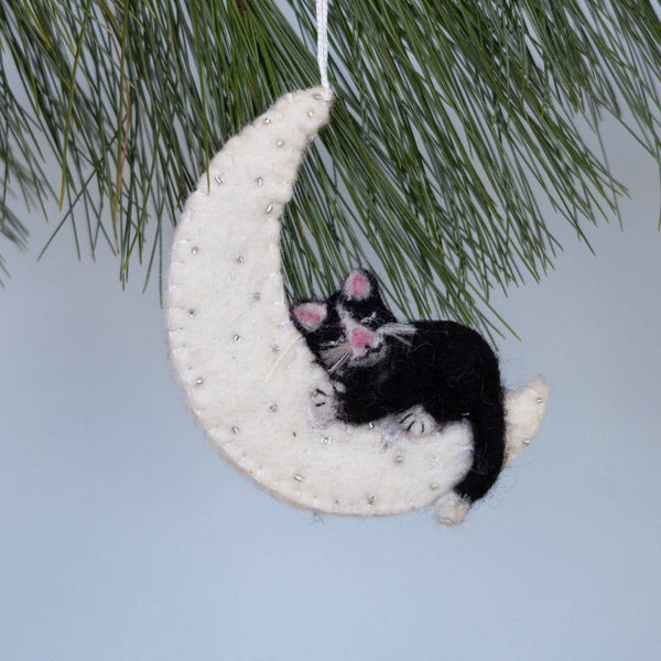 Kitty Moon Ornament