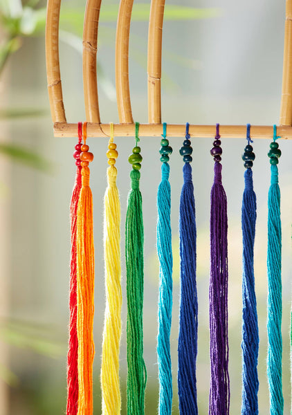 Rainbow Natural Rattan Hanging Decoration