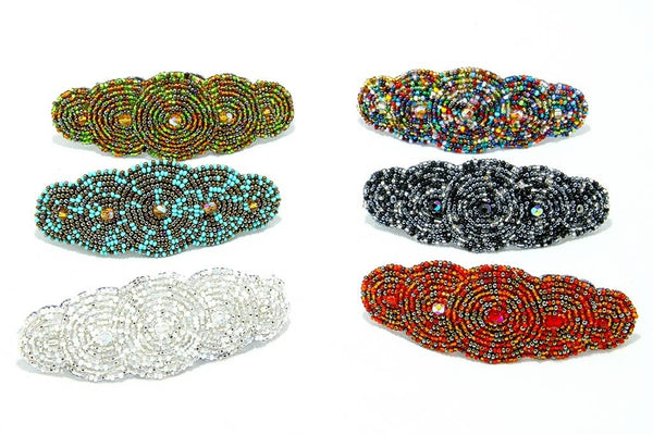 Andrea Seed Bead Hair Barrette - Guatemala