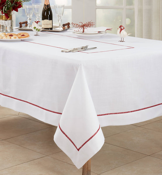 Embroidered Border Tablecloth