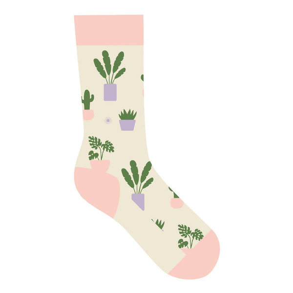 Socks that Support Mental Health (Happy Houseplants)- Small