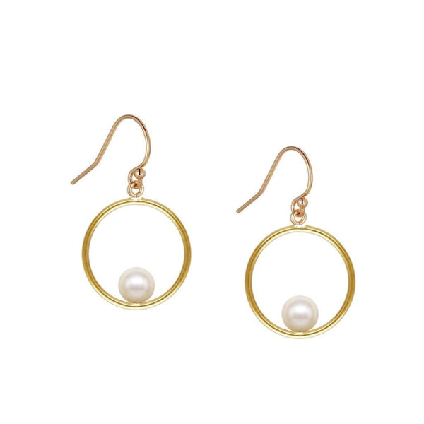 Pearl Halo Drop Earrings