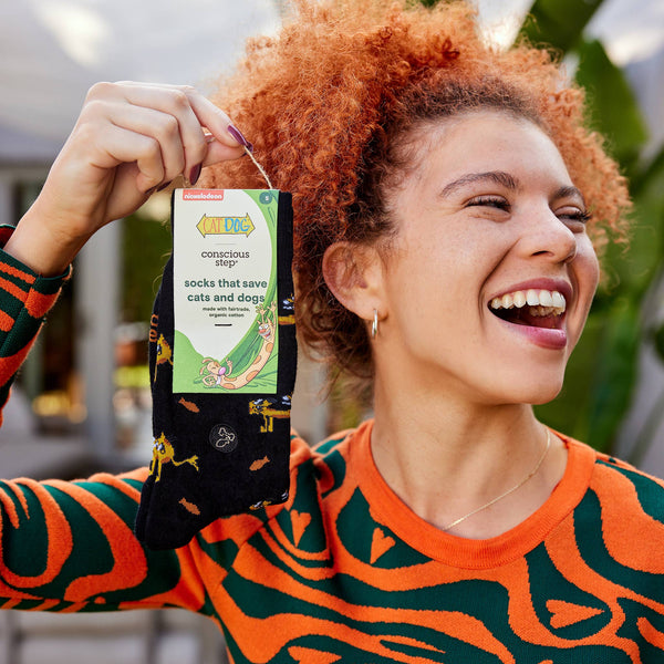 CatDog Socks that Save Cats and Dogs/ Small