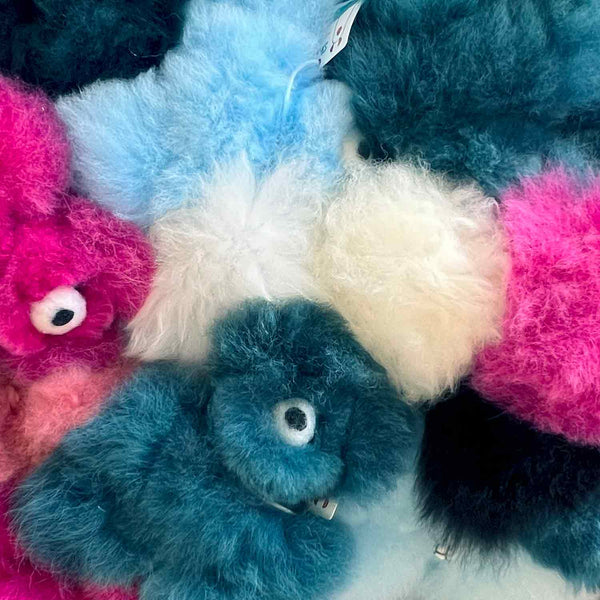 Fantasy Color Alpaca Plushie | 7" Bear | Pink