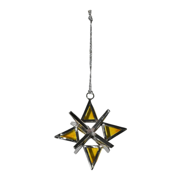 12 point Glass Star Ornaments