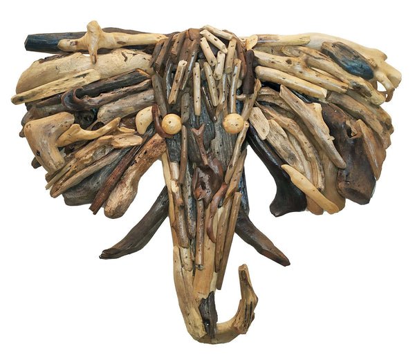 Elephant Driftwood Wall Art