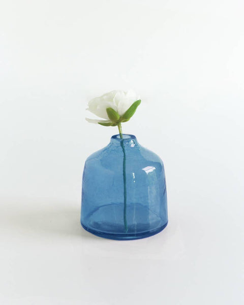 Bella Handblown Hammered Glass Bud Vase