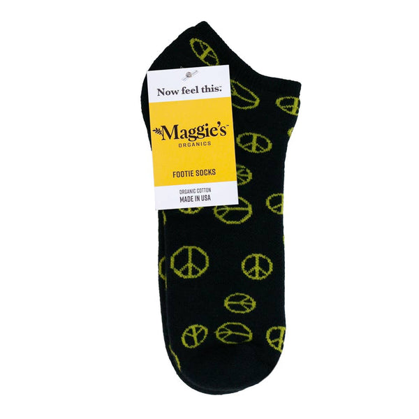 Organic Cotton Peace Footie Socks