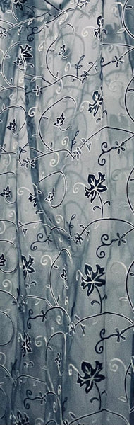 Sheer Crewel Drapery Panels