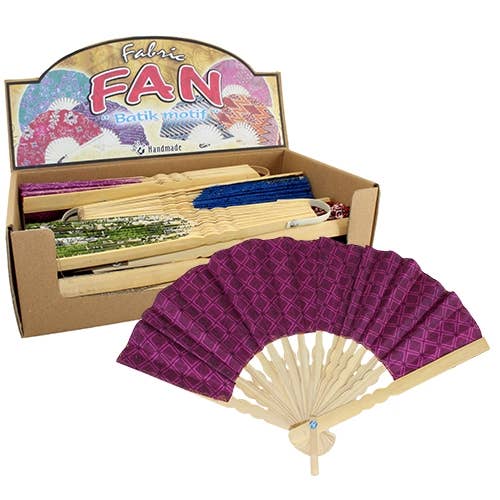 Batik Fabric Fans