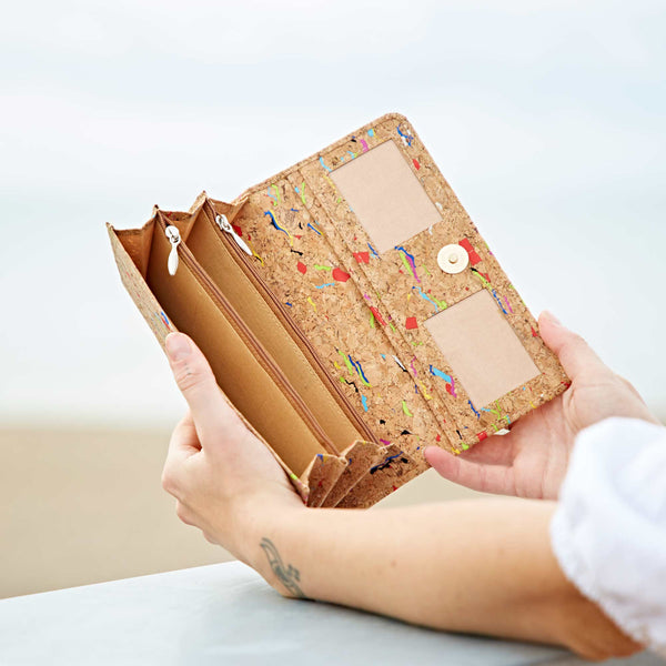 Natural Cork Clutch Purse