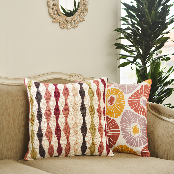 Cushion Cover Crocheted | Wave Retro