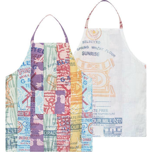 Eco Apron Reversible: Flour Sack - Assorted