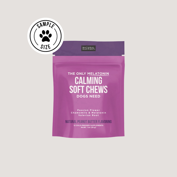 The Only Melatonin Calming Soft Chews Dogs Need: 12 count pouch