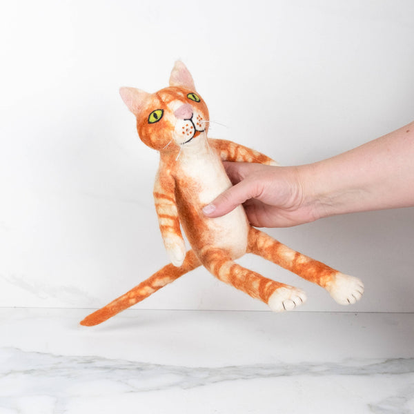 Toys - Sitting Cat - Orange Tabby
