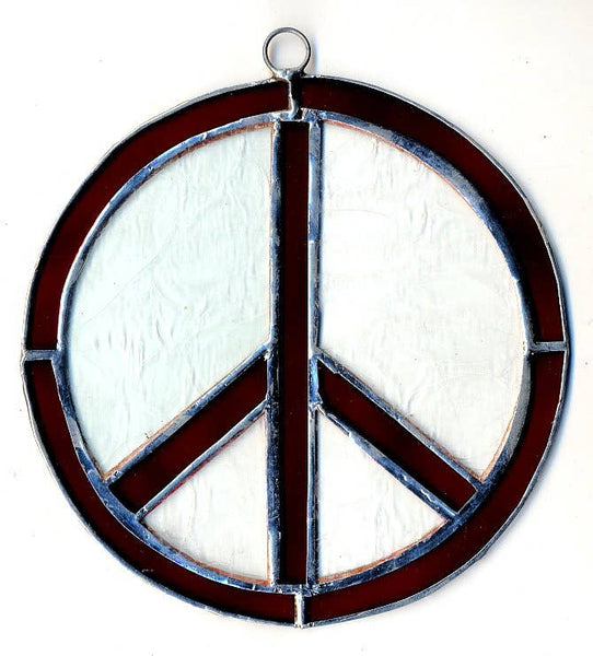 5 Inch Glass Peace Sign