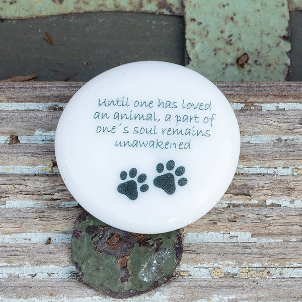 Pet Grief Memorial Imprinted Glass Word Stones