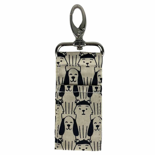 Lip Balm Bag - Lip Balm Holder - Lip Balm Clip - Dog Print